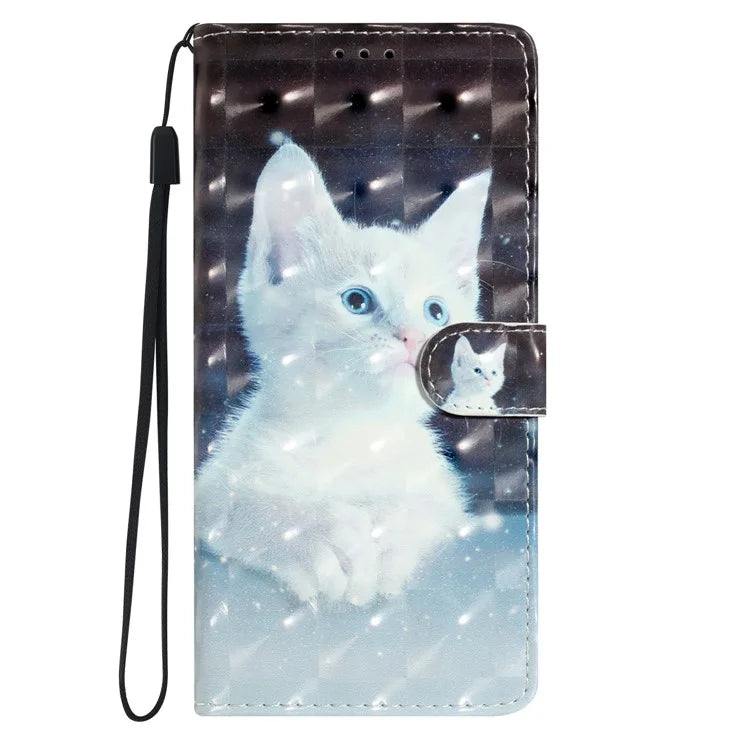 For Ulefone Note 14 Case with Card Organizer 3D Pattern Leather Wallet Flip Cover