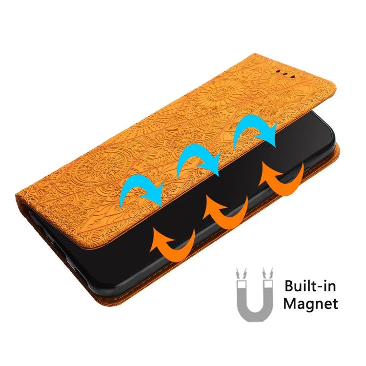 For Samsung Galaxy A05s 4G Wallet Case Card Holder Stand Built-in Magnetic Closure Phone Cover