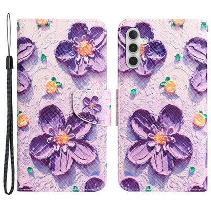 For Samsung Galaxy A05s 4G Phone Case Pattern Folding Stand PU Leather Cover
