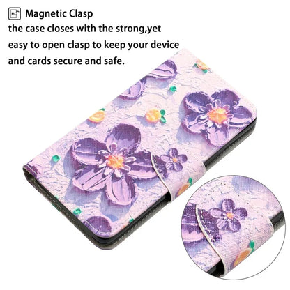 For Samsung Galaxy A05s 4G Phone Case Pattern Folding Stand PU Leather Cover