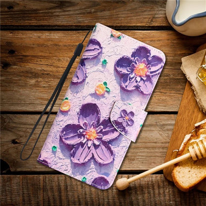 For Samsung Galaxy A05s 4G Phone Case Pattern Folding Stand PU Leather Cover