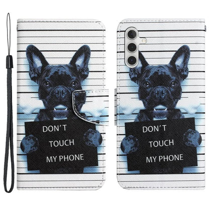 For Samsung Galaxy A05s 4G Phone Case Pattern Folding Stand PU Leather Cover