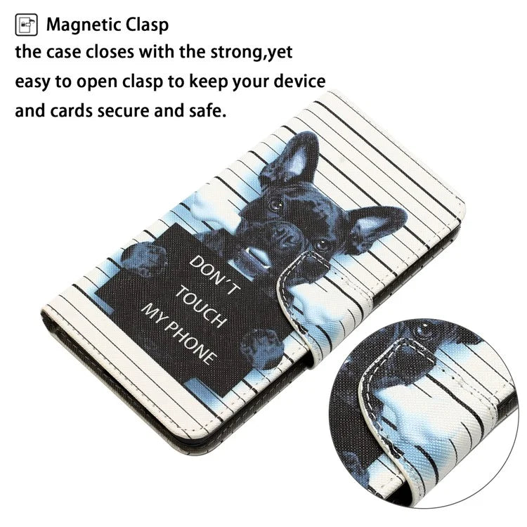 For Samsung Galaxy A05s 4G Phone Case Pattern Folding Stand PU Leather Cover