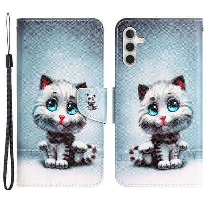 For Samsung Galaxy A05s 4G Phone Case Pattern Folding Stand PU Leather Cover