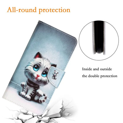 For Samsung Galaxy A05s 4G Phone Case Pattern Folding Stand PU Leather Cover