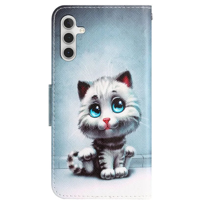 For Samsung Galaxy A05s 4G Phone Case Pattern Folding Stand PU Leather Cover