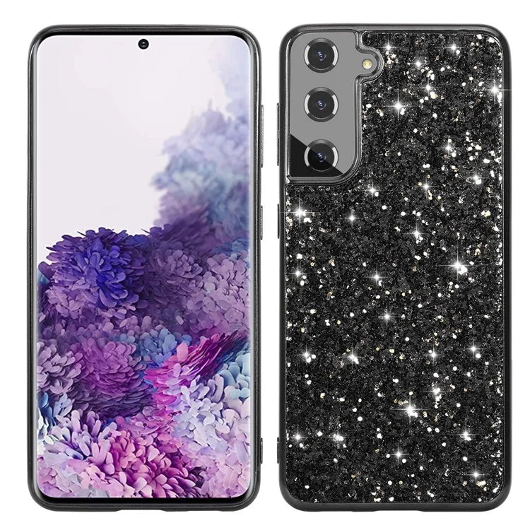 For Samsung Galaxy S24 Case Electroplating TPU Frame + PC Back Smartphone Cover