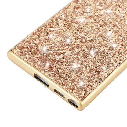 For Samsung Galaxy S24 Ultra Cell Phone Case Electroplating TPU Frame + PC Back Protective Shell