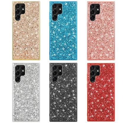 For Samsung Galaxy S24 Ultra Cell Phone Case Electroplating TPU Frame + PC Back Protective Shell