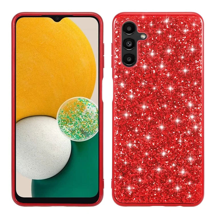 For Samsung Galaxy A15 5G Case Glitter Electroplated TPU Frame PC Back Cover