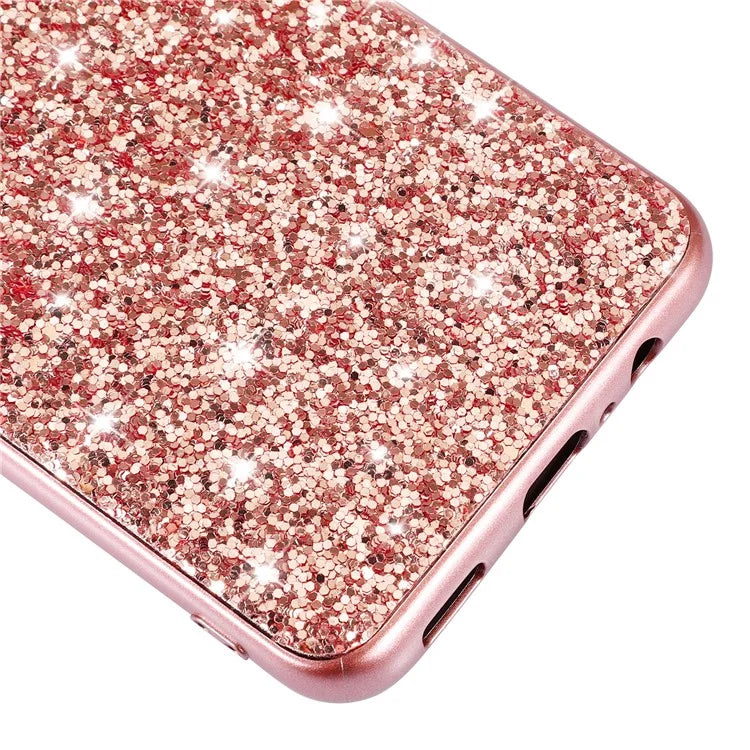 For Samsung Galaxy A15 5G Case Glitter Electroplated TPU Frame PC Back Cover