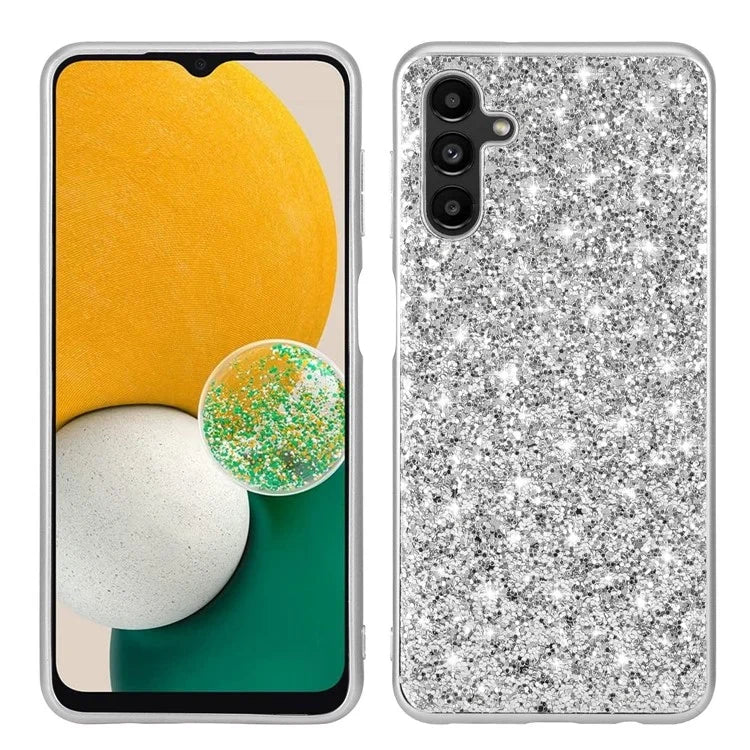 For Samsung Galaxy A15 5G Case Glitter Electroplated TPU Frame PC Back Cover