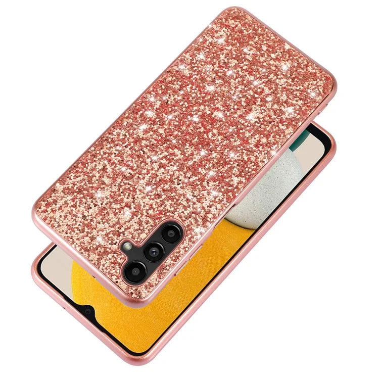 For Samsung Galaxy A15 5G Case Glitter Electroplated TPU Frame PC Back Cover