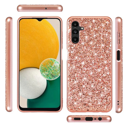 For Samsung Galaxy A15 5G Case Glitter Electroplated TPU Frame PC Back Cover