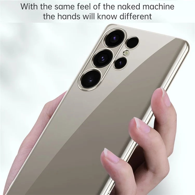SULADA For Samsung Galaxy S24+ Clear Case Ultra-Thin Electroplated Edge TPU Cover