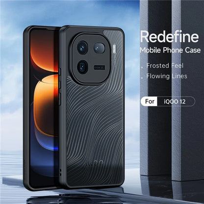 DUX DUCIS Aimo Series For vivo iQOO 12 5G Mobile Phone Case PC+TPU Cover (REACH Certification)