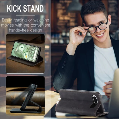 CASEME 013 Series For Google Pixel 8a Magnetic Case Anti-scratch PU Leather Phone Wallet Cover