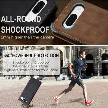 CASEME 013 Series For Google Pixel 8a Magnetic Case Anti-scratch PU Leather Phone Wallet Cover