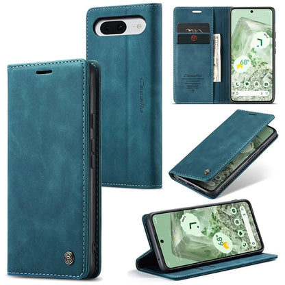 CASEME 013 Series For Google Pixel 8a Magnetic Case Anti-scratch PU Leather Phone Wallet Cover