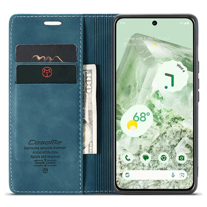 CASEME 013 Series For Google Pixel 8a Magnetic Case Anti-scratch PU Leather Phone Wallet Cover