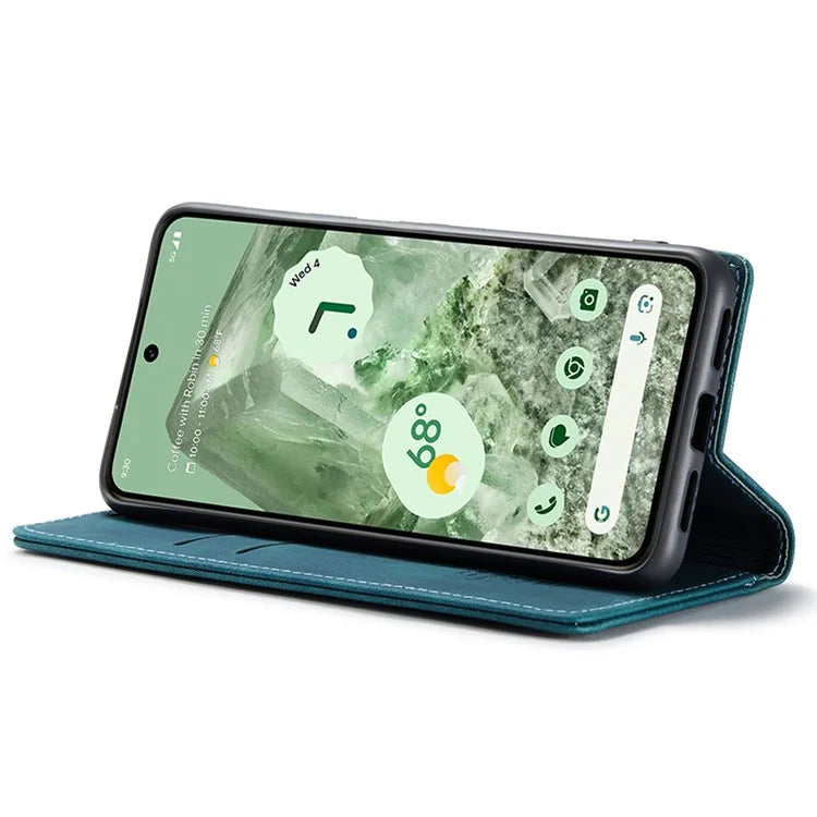 CASEME 013 Series For Google Pixel 8a Magnetic Case Anti-scratch PU Leather Phone Wallet Cover