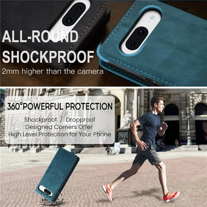 CASEME 013 Series For Google Pixel 8a Magnetic Case Anti-scratch PU Leather Phone Wallet Cover