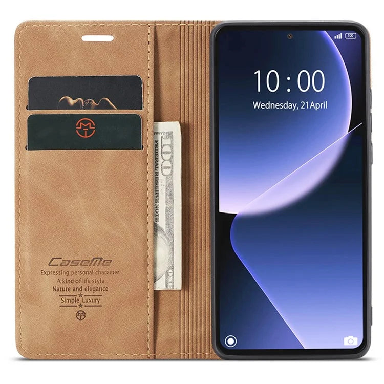 CASEME 013 Series For Xiaomi 13T / 13T Pro / Redmi K60 Ultra Case Leather Shockproof Stand Phone Cover