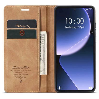 CASEME 013 Series For Xiaomi 13T / 13T Pro / Redmi K60 Ultra Case Leather Shockproof Stand Phone Cover