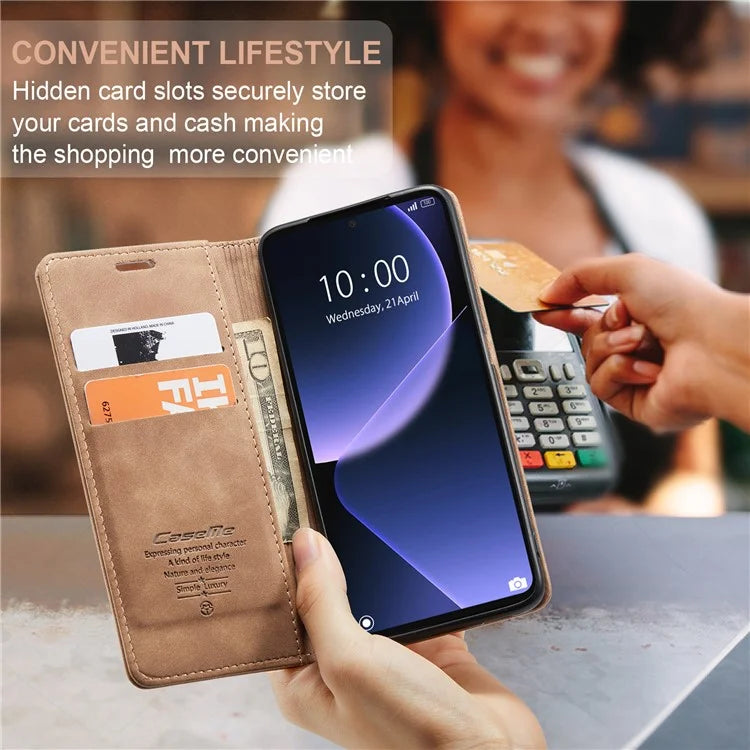 CASEME 013 Series For Xiaomi 13T / 13T Pro / Redmi K60 Ultra Case Leather Shockproof Stand Phone Cover