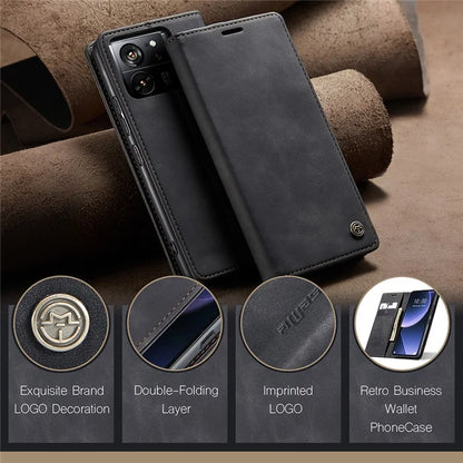 CASEME 013 Series For Xiaomi 13T / 13T Pro / Redmi K60 Ultra Case Leather Shockproof Stand Phone Cover