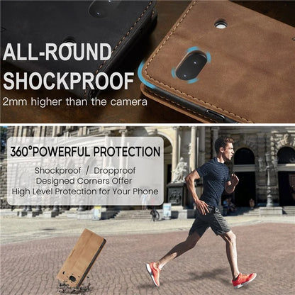 CASEME 013 Series For Google Pixel 6a Case PU Leather Flip Stand Phone Protector