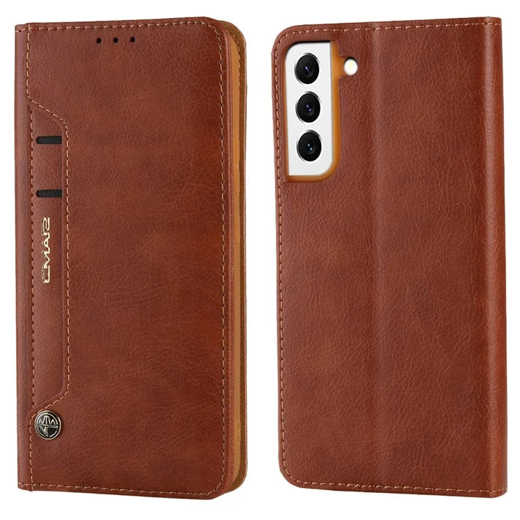CMAI2 For Samsung Galaxy S23+ Cover PU Leather+TPU Protective Case with Card Holder
