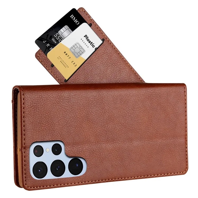 CMAI2 For Samsung Galaxy S24 Ultra Case Anti-drop Leather Stand Wallet Mobile Phone Cover