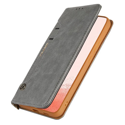 CMAI2 For Samsung Galaxy S22 5G Case Leather Card Slots Mobile Phone Stand Cover