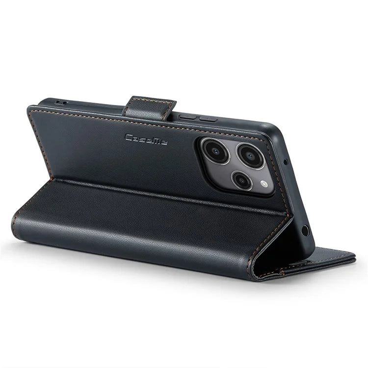 CASEME 023 Series For Xiaomi Redmi 12 4G / 12 5G (Global) / Redmi Note 12R 5G / Poco M6 Pro 5G Case Glossy Litchi Texture Cover