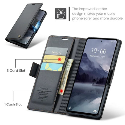 CASEME 023 Series For Xiaomi Redmi 12 4G / 12 5G (Global) / Redmi Note 12R 5G / Poco M6 Pro 5G Case Glossy Litchi Texture Cover