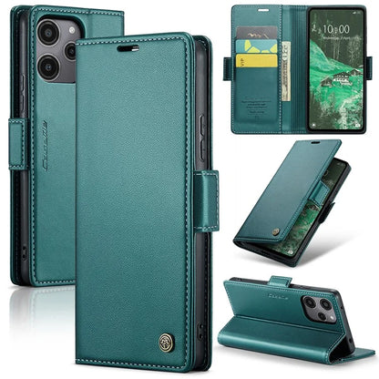 CASEME 023 Series For Xiaomi Redmi 12 4G / 12 5G (Global) / Redmi Note 12R 5G / Poco M6 Pro 5G Case Glossy Litchi Texture Cover