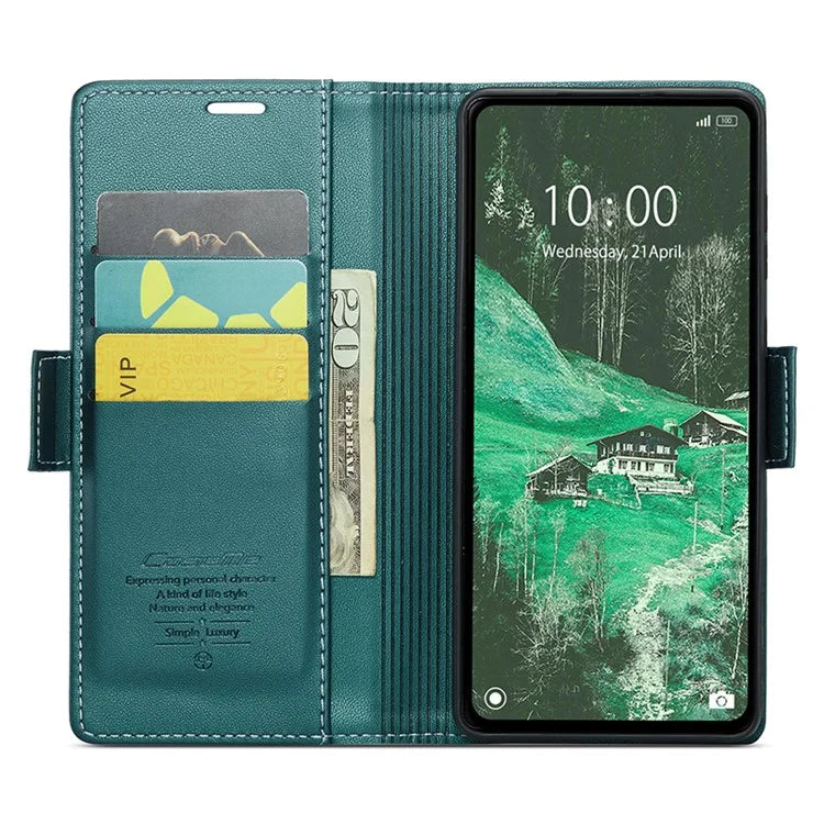 CASEME 023 Series For Xiaomi Redmi 12 4G / 12 5G (Global) / Redmi Note 12R 5G / Poco M6 Pro 5G Case Glossy Litchi Texture Cover