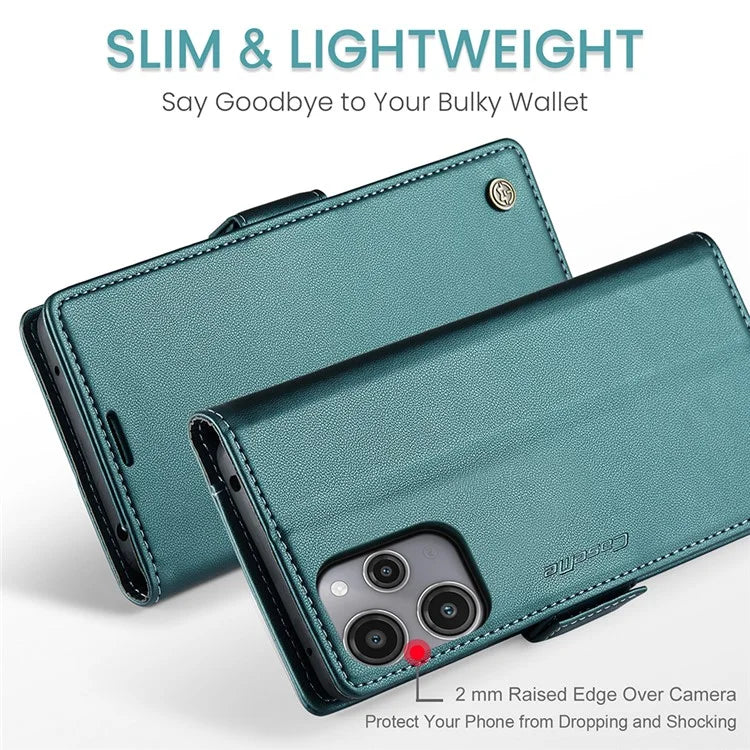 CASEME 023 Series For Xiaomi Redmi 12 4G / 12 5G (Global) / Redmi Note 12R 5G / Poco M6 Pro 5G Case Glossy Litchi Texture Cover