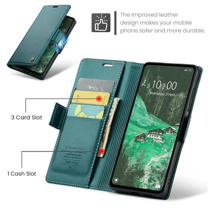 CASEME 023 Series For Xiaomi Redmi 12 4G / 12 5G (Global) / Redmi Note 12R 5G / Poco M6 Pro 5G Case Glossy Litchi Texture Cover