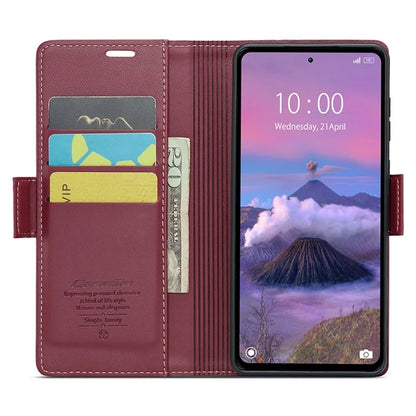 CASEME 023 Series For Xiaomi Redmi 12 4G / 12 5G (Global) / Redmi Note 12R 5G / Poco M6 Pro 5G Case Glossy Litchi Texture Cover