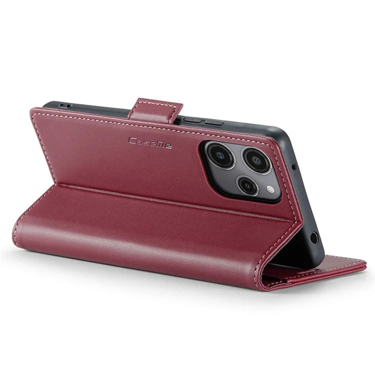 CASEME 023 Series For Xiaomi Redmi 12 4G / 12 5G (Global) / Redmi Note 12R 5G / Poco M6 Pro 5G Case Glossy Litchi Texture Cover