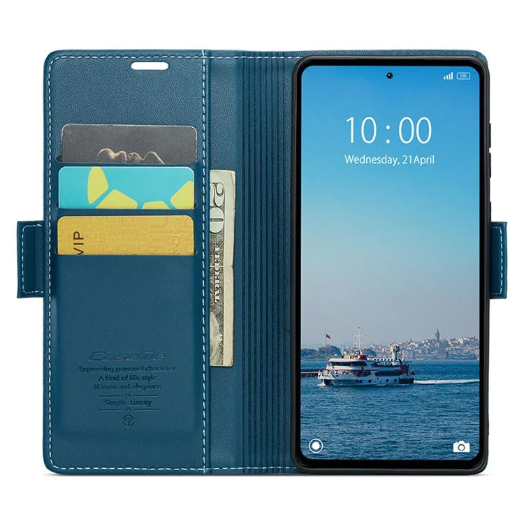 CASEME 023 Series For Xiaomi Redmi 12 4G / 12 5G (Global) / Redmi Note 12R 5G / Poco M6 Pro 5G Case Glossy Litchi Texture Cover