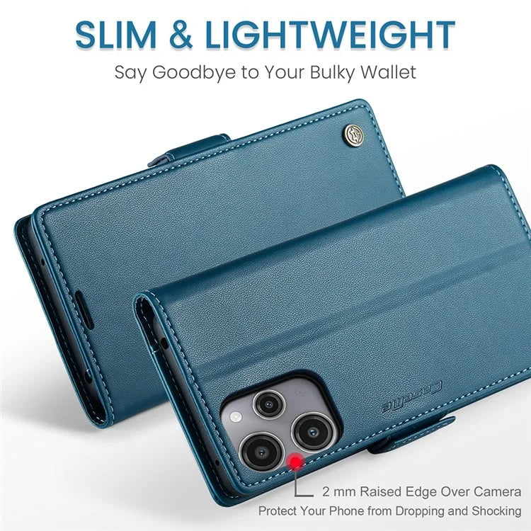 CASEME 023 Series For Xiaomi Redmi 12 4G / 12 5G (Global) / Redmi Note 12R 5G / Poco M6 Pro 5G Case Glossy Litchi Texture Cover
