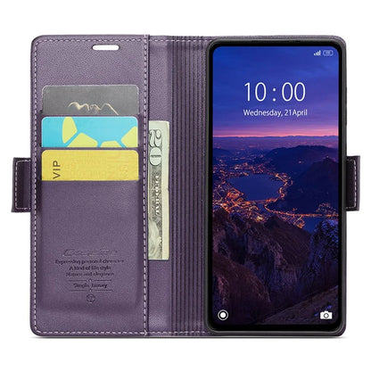 CASEME 023 Series For Xiaomi Redmi 12 4G / 12 5G (Global) / Redmi Note 12R 5G / Poco M6 Pro 5G Case Glossy Litchi Texture Cover