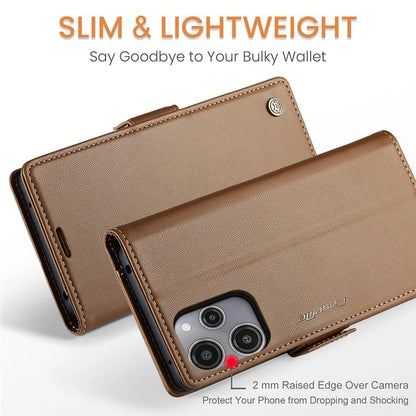 CASEME 023 Series For Xiaomi Redmi 12 4G / 12 5G (Global) / Redmi Note 12R 5G / Poco M6 Pro 5G Case Glossy Litchi Texture Cover