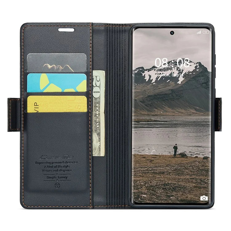 CASEME 023 Series For Realme 11 Pro 5G / 11 Pro+ 5G Case Litchi Texture Card Slots Phone Cover