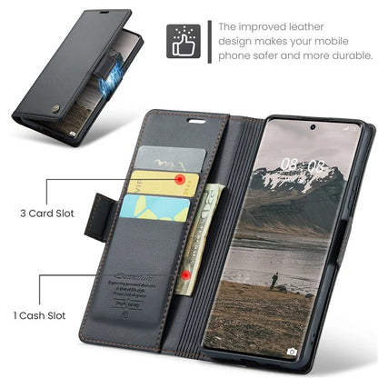 CASEME 023 Series For Realme 11 Pro 5G / 11 Pro+ 5G Case Litchi Texture Card Slots Phone Cover