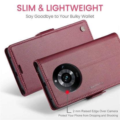 CASEME 023 Series For Realme 11 Pro 5G / 11 Pro+ 5G Case Litchi Texture Card Slots Phone Cover