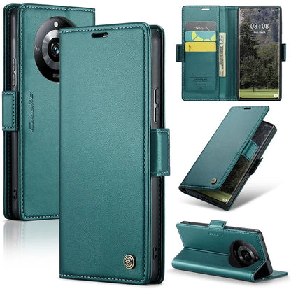 CASEME 023 Series For Realme 11 Pro 5G / 11 Pro+ 5G Case Litchi Texture Card Slots Phone Cover